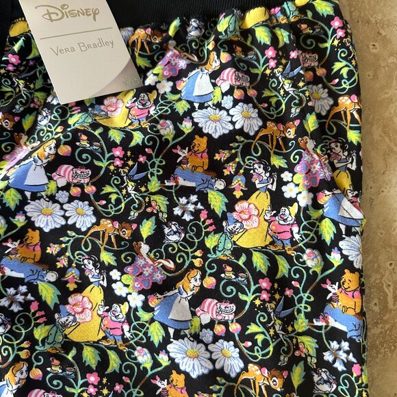 VERA BRADLEY DISNEY RIBBED JOGGER PAJAMA PANTS:NWT DISNEY CLASSICS ON THE GREEN - Picture 5 of 11